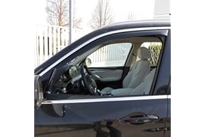 ‎OMAC Windabweiser Regenabweiser kompatibel mit BMW X5 E70 2007-2013 Dunkel Acryl 2tlg