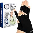 Dr. Arthritis Arthritis Copper Compression Gloves for Women and Men, Carpal Tunnel Gloves, Hand Brace for Arthritis Pain and Support (Black, Small)