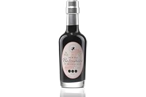 ‎FRANCK ET OLIVIER FRANCK ET OLIVIER® Exklusiv - IGP Platinum Aceto Balsamico di Modena "Il Nobile Nero" - Gereift in Eichen-, Kirsch-, Kastanien-, Eschen- und Akazienfässern 250 ml Tortuga Flasche - Hohe Dichte – Vegan