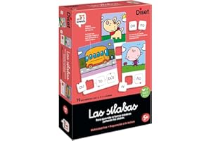 Diset, Las Sílabas, Juego educativo para aprender las letras y el abecedario para niños a partir de 5 años, Multicolor