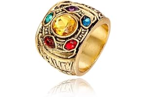 PikaLF Anello di per gli uomini, anello di Infinity Gauntlet, anello di pietra dell'infinito, anello di cristallo di pietra di potere dell'anima di guerra dell'infinito