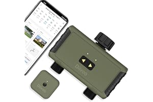 ‎DIIVOO Bewässerungscomputer WLAN 2 Ausgänge, Diivoo Smart App Kabelloses Bewässerungssystem mit Fernsteuerung und Wi-Fi-Hub, WiFi 2,4GHz mit App/Sprachsteuerung