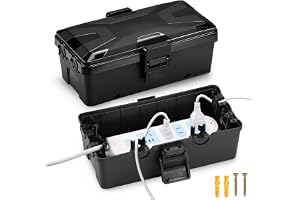 Starvortex IP54 vattentät kabelbox för utomhusbruk, 26,1 x 15 x 9,4 cm