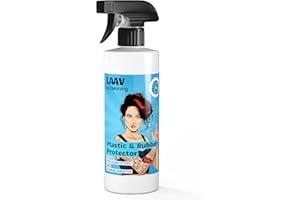 LAAV Pulitore Plastica Auto Interno ed Esterno Rinnovatore Plastica Auto Interno Prodotto Pulizia Auto Pulitore Cruscotto Auto 500 ml