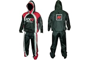 XXR Sauna Suit Heavy Duty Sweat Suit Anti-Rip Sauna Suit Men Sweat Suits for Fats Burning, Slimming Vest Men Sauna Suits with Hood Available in S, M, L, XL, XXL, XXXL Sizes. Made for Burning Extra Stubborn Fats.