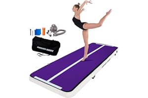 ‎AIRTRACK NORDIC AirTrack Nordic Home Special Edition Air Track Matte 3m/4m/5m/6m/7m/8m mit Luftpumpe, Turnmatte Aufblasbar für Gymnastik, Yoga, Langlebig & Einfach zu Transportiere Air Tracking Gymnastikmatte Zuhause