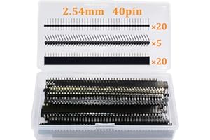ANKKY Pin Header 2,54 mm, 40 pin, 45 pezzi, PCB, saldatura, per scheda forata, cavo IDE, automazione domestica