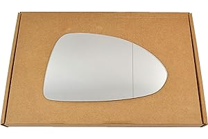Less4spares Replacment Wing Door Mirror Glass Compatible with Vauxhall Corsa D 2006-2014 STICK-ON (Wide Angle - with Blind Spot, Right Driver Side)