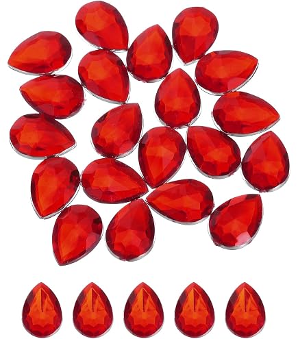 Strass Acryliques Ronds Dos Plat 25mm - Lot De 25, Gris, Pour DIY, Décoration Vêtements, Artisanat - 10