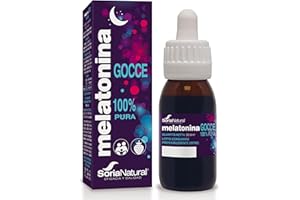 SORIANATURAL Melatonina Gocce Forte 200 Notti - 50ml Melatonina Per Dormire Meglio e Godere di un Sonno Più Profondo e Riposante - Adulti e Melatonina Bambini Spray e Compresse Alternative