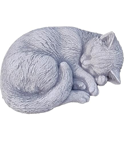 Gereconstitueerd stenen rustende kat standbeeld | Dier Vintage betonnen tuin Ornament Gereconstitueerd stenen rustende kat standbeeld | Dier Vintage betonnen tuin Ornament