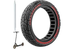OUXI 8.5 inch e-scooter off-road tyres for Xiaomi Pro 2/M365 / M365 Pro/1S /3/3 Lite/Essential and all 8.5 inch scooter tyres,Anti-slip,Puncture-proof,Solid 8.5 inch front/rear(Rojo 1pc)