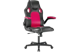 play haha. Sedia da gioco Sedia da ufficio Sedia girevole Sedia da computer Sedia da lavoro Sedia da ufficio Sedia ergonomica Sedia da corsa Sedia in pelle (Rosso)