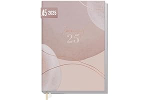 ‎HÄFFT Häfft® Business-Timer 2025 A5 "Soft Beige" 1 Woche 2 Seiten - Buchkalender, Terminplaner, Wochenplaner, Wochenkalender, Organizer, Terminkalender - nachhaltig & klimafreundlich