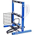 Dpofirs ATX Computer Open Air Case Bracket, Mini ITX MATX ATX PC Aluminum Test Bench Vertical Overclocking Open Air Frame Overclock Case Chassis Support Full Naked Heat Dissipation(Blue Black)