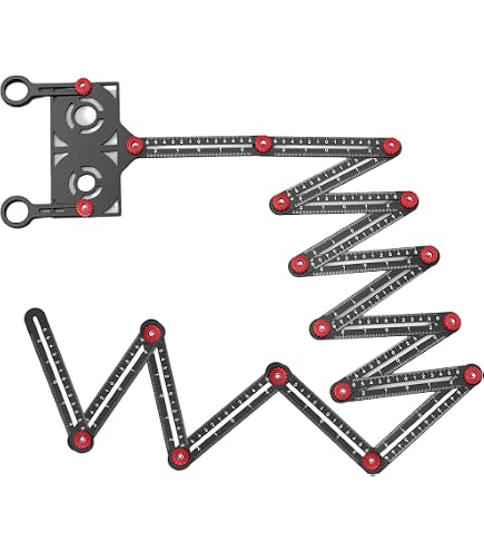 Localizzatore Fori Per Piastrelle In Acciaio Inox, Regolabile, Lunghezza 60 Cm - Strumento Di Misura Per Foratura Precisa Su Ceramica, Marmo, Legno