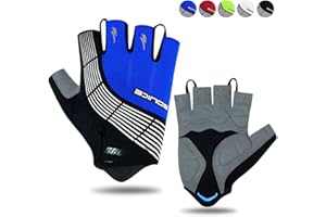 Souke Sports Road Cycling Gloves Half Finger Road Biking Gloves,Shock-Absorbing Anti-Slip Breathable Bike Gloves for Men Women