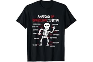 T-shirts Jiu Jitsu Anatomie amusante du BJJ brésilien MMA T-Shirt