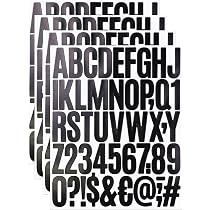 Adesivi Numeri E Lettere In Vinile, 5 Fogli, Altezza 2,5 E 5,1 Cm, Per Cassetta Postale, Album E Decorazioni, Multiuso, Impermeabili