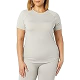 Amazon Essentials Maglietta Sportiva a Maniche Corte Senza Cuciture vestibilità Aderente Donna