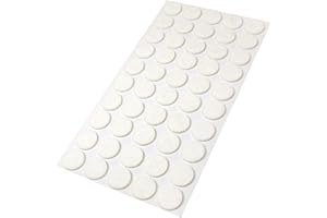 Adsamm® / 50 x patins en feutre / blancs / Ø 20 mm / rond / épaisseur 3,5 mm / patins glisseurs auto-adhésifs de qualité optimale