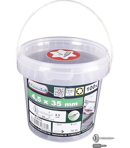 Kit Fissaggio Per Profili Sinus E Trapezio - Calotte, Distanziatori, Viti Idrauliche In Acciaio Inox