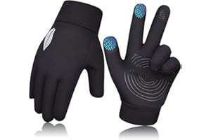 OKIDSO Kids Winter Touch Screen Gloves: Children Warm Thermal Anti-slip Lightweight Gloves Age 4-12 for Outdoor Sports Running Riding Walking Ski Football