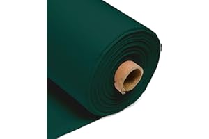 100% Cotton Fabric 60 Inch 150cm Wide 150GSM Material for Sewing, Dressmaking, Quilting, Curtain Linings, Pillowcases & Totes Fabric by The Half Metre by Discount Fabrics LTD(Bottle Green, 1m)