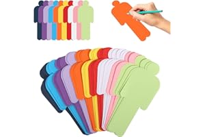 HFDONGL Zestaw 200 kolorowych kart do moderacji, 20 x 8 cm, 10 kolorów, zestaw kart prezentacyjnych, karty metaplanowe, kolorowe fiszki do nauki, puste karteczki do opisania, do biura, szkoły, prezentacji