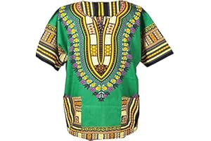 Lofbaz Robe Chemise Unisexe Africaine Traditionnelle Imprimé Dashiki Hippy