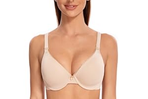 MELENECA Biustonosz do karmienia piersią z fiszbinami, lekko wyściełany dla kobiet