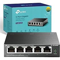 TP-Link TL-SG1005P 5-Port Gigabit Desktop PoE Switch with 4-Port