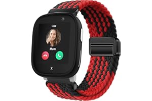 OUTPUTBT Magnetisch Armbänder 20mm für Xplora X6 Play/X 6/X6 Pro/XPLORA XMOVE/Sloth cloud H97/Anio 5/Anio 6/Gizmo/Gabb Watch 3/2/1 Armband Kinder Nylon Baumwolle Geflecht für Mädchen Jungen