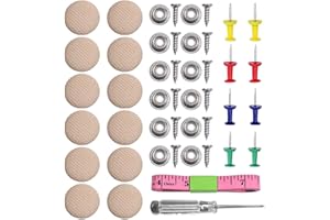 DEDC Dachhimmel Reparatur Set 60 Stück Kfz-Reparaturnieten Dachhimmel Reparaturknopf, Auto Dach Nieten Auto Dach Reparatur Schnalle für Alle Autos (Beige)