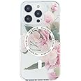 Ted Baker - iPhone 15 Pro Max - rich Vegan Leather and electroplated back shell for protection - Antishock/Magsafe - Flower Placement