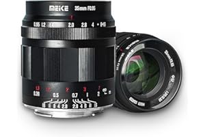 Meike 35 mm f0,95 Duża przysłona Ręczne ustawianie ostrości Prime Obiektyw stały APS-C Kompatybilny z bezlusterkowymi aparatami Sony E-Mount NEX 3 3N NEX 5R NEX 6 7 A6600 A6400 A5000 A5100 A6100 A6300