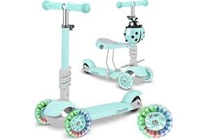 ‎RICOKIDS Hulajnoga trójkołowa dla dzieci 3w1 Buggy Ricokids balansowa z siedziskiem miętowa