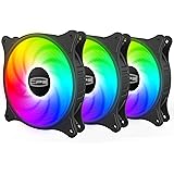 CP3 ventilateur 120mm 3 broches couleur fixe ventilateur pc haute performance ventilateur de boîtier LED à faible bruit avec 