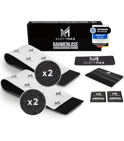 thumbnail image 2 of JeJo 2x Frameless Velcro License Plate Holders For Cars & Motor Vehicles - No Drilling 2 of 3