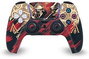 Head Case Designs Offizielle Zugelassen Assassin's Creed Alexios Odyssee Kunstwerk Vinyl Frontplatte Haut Gaming Aufkleber Abziehbild kompatibel mit Sony Playstation 5 PS5 DualSense Controller
