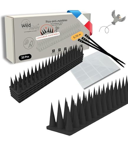 25cm acier inoxydable oiseau répulsif pointes Anti... - Grandado