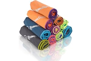 NirvanaShape Microfibre Towel | 14 Colours | 8 Sizes | Quick-Drying, Light, Absorbent | Travel Towel/Beach Towel | Ideal for Fitness, Outdoors, Beach, Camping, Yoga, Saunas