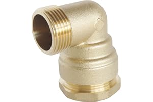 SOMATHERM FOR YOU, Raccord coudé en laiton pour tube PE Ø25 mm - Mâle 3/4" - Sens unique de montage - Résistant jusqu'à 20 bars - Température de -10°C à +80°C - Garantie 5 ans