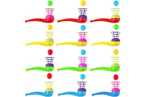 Lubibi 12 Soffiaggio palla tubo partito sacchetto riempitivo,Tubo soffiatore a Sfera Di Colpo Accessori E Gadget Sacchetti Regalo,Pinata giocattolo loot,partito riempitivi sacco matrimonio bambini