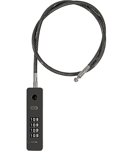 Lucchetto A Cavo Retrattile 70cm Con Combinazione 3 Cifre – Forma Mucca Argentata (Confezione Da 2) - 3