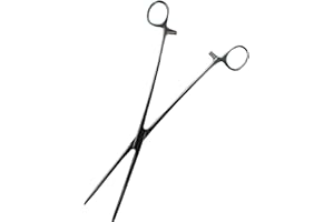 TropicShop 30cm Futterzange gerade - Egelstahlzange mit Arretierung