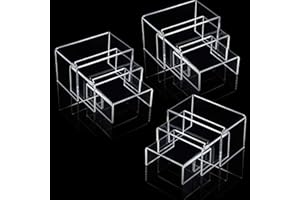 Cnwinu Akrylowy stojak ekspozycyjny, przezroczysty akrylowy stojak, stojak na perfumy, stojak na babeczki, akrylowy organizer na figurki, babeczki, przedmioty kolekcjonerskie, przyprawy, perfumy,