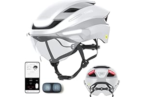 Lumos Ultra Casque de vélo électrique intelligent | Certifié NTA 8776 | Feux avant et arrière LED | Visière rétractable | Contrôle par application | Pour vélo électrique, scooter, cyclisme | Adultes,