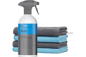 detailmate car care set: Koch Chemie - ASC - All Surface Cleaner - 500 ml - nettoyant pour toutes les surfaces + 4 chiffons en microfibre premium