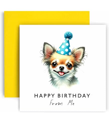 Old English Co. Funny Birthday Cards For Men And Women - Chihuahua
